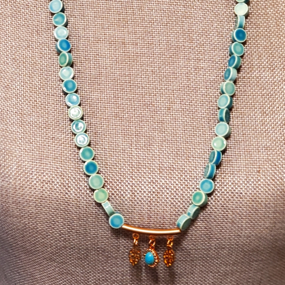 Cezch Glass Beaded Necklace